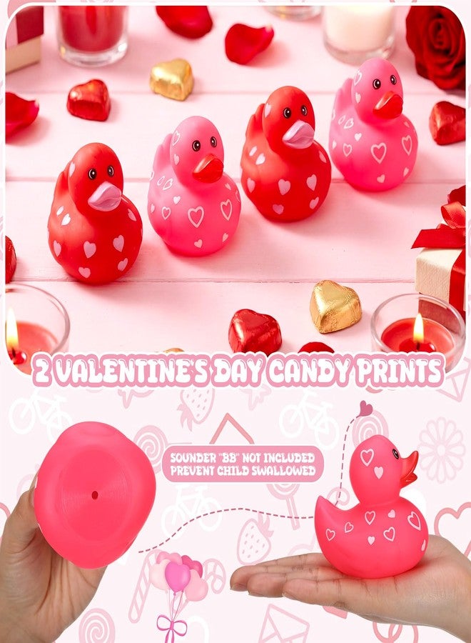 جيريفي بطتان مطاطيتان كبيرتان من جيريفاي، مقاس 3 بوصات، لعيد الحب، عبوة من قطعتين، بطتان مطاطيتان كبيرتان باللونين الأحمر والوردي على شكل قلب، مناسبتان لحمام السباحة وحوض الاستحمام، ألعاب، هدايا للحفلات، زينة، جوائز صفية، هدايا تبادل. - Image 5